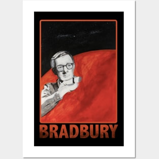 Ray Bradbury on Mars- Text Design Posters and Art